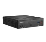 Shuttle Slim PC DH770 , S1700, 2x HDMI, 2x DP , 2x 2.5G LAN, 2x COM, 8x USB, 1x 2.5", 2x M.2, fonctionnement permanent 24/7, attaches VESA
