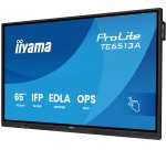 iiyama TE6513A-B1AG Écran d'affichage dynamique Écran plat interactif 163,8 cm (64.5") Wifi 500 cd/m² 4K Ultra HD Noir Écran tactile Intégré dans le processeur Android 18/7