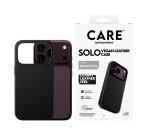 PanzerGlass CARE™ by ® Solo Vegan Leather Case Black w. MagSafe iPhone 18 Pro | 17 Pro protective phone cover Black Case