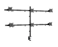 Equip Soporte articulado de sobremesa para 6 monitores de 17"-32