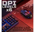 Acer Nitro Gaming Mouse II NMW200, USB, Up to 7200 DPI, Wired, 7 Buttons, Black
