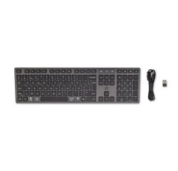 HP 720 Multi-Device Rechargeable Wireless Keyboard clavier maison/bureau USB + Bluetooth AZERTY Belge Noir