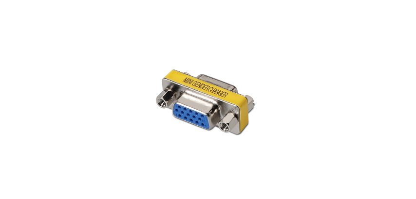 AISENS A114-0082 cambiador de género para cable VGA D-sub D-sub Azul, Plata