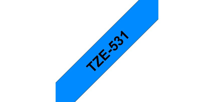 Brother - Nastro -  Nero/Blu - TZE531 - 12mm x 8mt