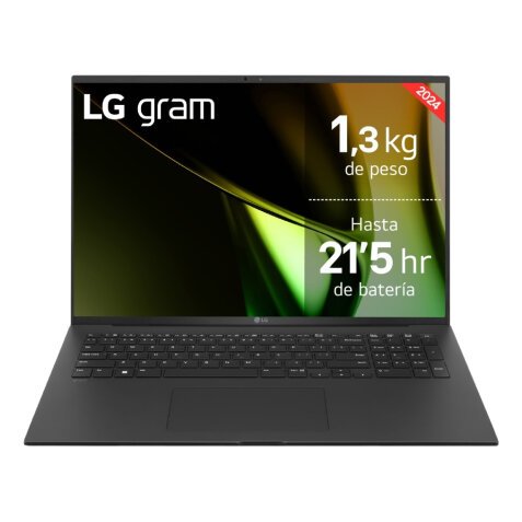 LG Gram 17Z90S-G.AA75B ordenador portatil Intel Core Ultra 7 155H Portátil 43,2 cm (17") WQXGA 16 GB LPDDR5-SDRAM 512 GB SSD Wi-Fi 6E (802.11ax) Windows 11 Home Negro