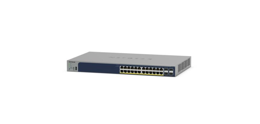 NETGEAR GS728TPP Géré L2/L3/L4 Gigabit Ethernet (10/100/1000) Connexion Ethernet, supportant l'alimentation via ce port (PoE) Gris