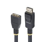 StarTech.com Câble d'Extension DisplayPort 1.4 de 3m, Câble d'Économie de Port DP 1.4, 8K 60Hz, Cordon Adaptateur d'Extension DP Mâle vers Femelle, Câble d'Extension DisplayPort, Gaine TPE, M/F