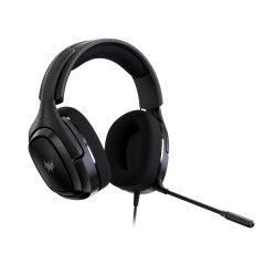 Acer Predator Galea 365 Gaming Headset with Control Box, 7.1 Surround Sound, Detachable Omnidirectional Mic, Ergonomic Ear Cups, Adjustable Headband, Black