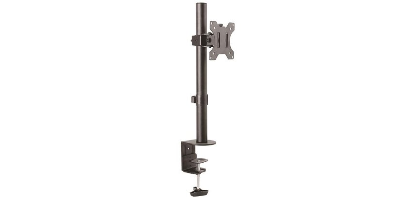 StarTech.com Support de Bureau pour Écran Unique - Support sur Pied Robuste pour Écrans Compatibles VESA Jusqu'à 34"(8kg) - Support Ergonomique Réglable en Hauteur pour Moniteur - Pince/Anneau