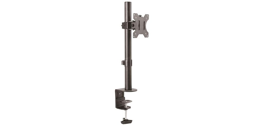 StarTech.com Support de Bureau pour Écran Unique - Support sur Pied Robuste pour Écrans Compatibles VESA Jusqu'à 34"(8kg) - Support Ergonomique Réglable en Hauteur pour Moniteur - Pince/Anneau