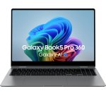 Samsung Galaxy Book5 Pro 360 Intel Core Ultra 7 256V Ordinateur portable 40,6 cm (16") Écran tactile WQXGA+ 16 Go LPDDR5x-SDRAM 512 Go SSD Wi-Fi 7 (802.11be) Windows 11 Home Gris