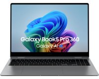 Samsung Galaxy Book5 Pro 360 Intel Core Ultra 7 256V Laptop 40,6 cm (16") Touchscreen WQXGA+ 16 GB LPDDR5x-SDRAM 1 TB SSD Wi-Fi 7 (802.11be) Windows 11 Home Grijs
