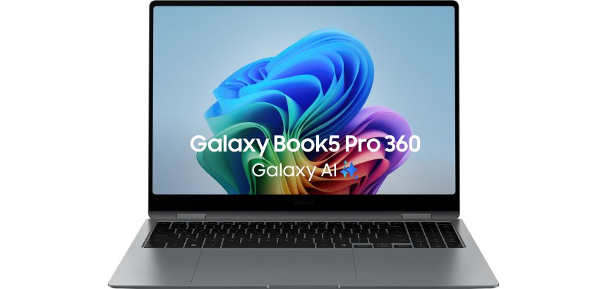 Samsung Galaxy Book5 Pro 360 Intel Core Ultra 7 256V Ordinateur portable 40,6 cm (16") Écran tactile WQXGA+ 16 Go LPDDR5x-SDRAM 512 Go SSD Wi-Fi 7 (802.11be) Windows 11 Home Gris