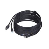 StarTech.com Câble KVM DisplayPort de 3m et USB 5Gbps, 4K 60Hz, Câble Combo DP 1.2 et USB pour Commutateurs/Switchs KVM