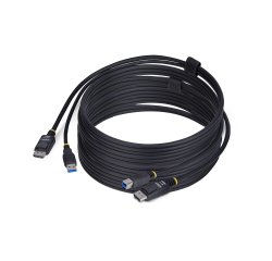 StarTech.com Cable KVM DisplayPort y USB 3.0 5Gbps de 3m - 4K 60Hz - Cable Combo DP 1.2 y USB para Switch Conmutador KVM