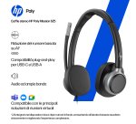 HP Poly Cuffie cablate stereo Mission 625 USB