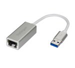 StarTech.com USB 3.0 to Gigabit Network Adapter, Silver, Sleek Aluminum Design for MacBook, Chromebook or Tablet, Native Driver Support