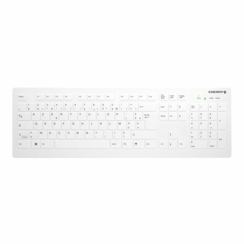 CHERRY AK-C8112 clavier Médical RF sans fil AZERTY Français Blanc