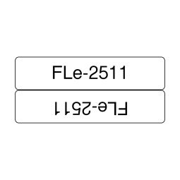 Brother FLE2511 cinta para impresora de etiquetas Negro sobre blanco