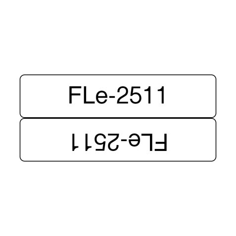 Brother FLE2511 cinta para impresora de etiquetas Negro sobre blanco