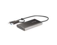 StarTech.com Adaptateur USB-C vers Double HDMI - USB-C ou A vers 2x HDMI - 4K 60Hz - 100W Power Delivery Pass-Through - Adaptateur Vidéo avec Câble Intégré de 30cm - Convertisseur USB-C vers HDMI pour PC Portable