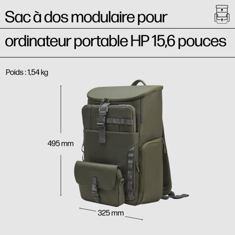 HP Sac à dos modulaire pour PC portable 15,6 pouces