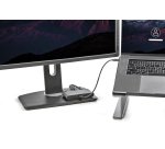 StarTech.com Mini-Station d'Accueil Thunderbolt à Seux Écrans, DisplayPort 4K 60 Hz, Hub Sans Pilote pour Windows et Mac, Gigabit Ethernet, 1 Port USB-A (USB 5 Gbps), Câble de 28cm