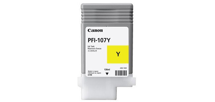Canon PFI-107Y cartouche d'encre 1 pièce(s) Original Jaune