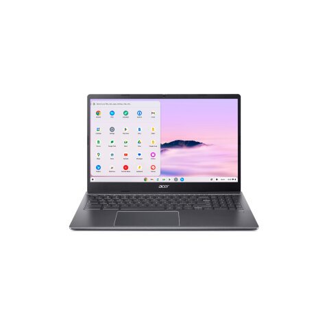 Acer Chromebook CBE595-2T-53B0 Intel Core 5 120U 39,6 cm (15.6") Touchscreen Full HD 8 GB LPDDR5x-SDRAM 256 GB SSD Wi-Fi 6 (802.11ax) ChromeOS Grijs