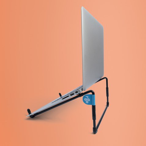 R-Go Tools Support pour ordinateur portable R-Go Steel Travel, ergonomique et pliable, noir