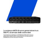 HP EliteDesk 8 Mini G1a Next Gen AI Wolf Pro Security Edition Copilot+ PC AMD Ryzen AI 7 350 16 GB DDR5-SDRAM 512 GB SSD Windows 11 Pro Mini PC AI PC Nero