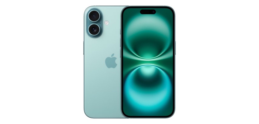 Apple iPhone 16 15,5 cm (6.1") SIM doble iOS 18 5G USB Tipo C 128 GB Verde azulado