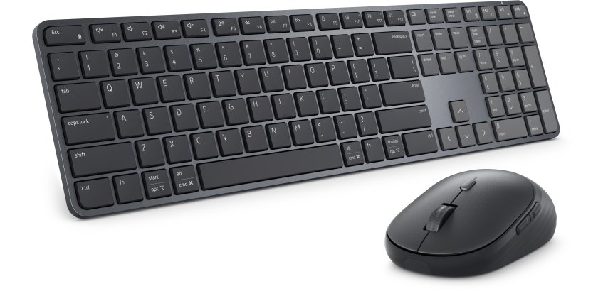 DELL Pro 7 Slim KM726 tastiera Mouse incluso Casa/ufficio RF senza fili + Bluetooth QWERTY Italiano Nero