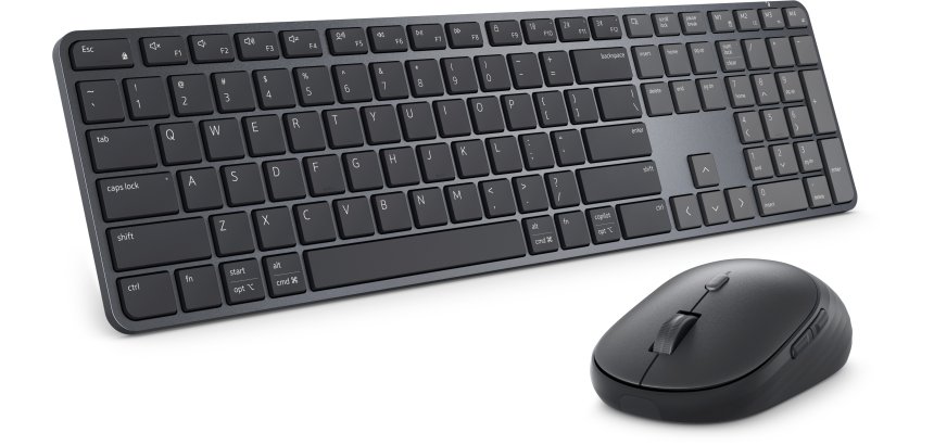 DELL Pro 7 Slim KM726 clavier Souris incluse maison/bureau RF sans fil + Bluetooth QWERTY US International Noir