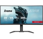 iiyama G-MASTER GCB3484WQSU-B2 34IN PRO-GAMING 0.4MS VA LCD 3440X144 computer monitor 86,4 cm (34") 3440 x 1440 Pixels UltraWide Quad HD Zwart