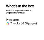 HP 305XL High Yield Tri-color Original Ink Cartridge