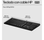 HP Teclado con cable USB 125 G2