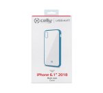 Celly Laser Matt custodia per cellulare 15,5 cm (6.1") Cover Trasparente, Blu