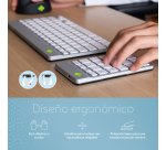 R-Go Tools Teclado numérico R-Go Numpad Break, teclado numérico ergonómico con software de pausa, bluetooth, blanco