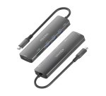 AISENS USB-C Dock 7 en 1, USB-C A, 1x HDMI, 3x USB-A, 1x USB-C PD 100W, 1x SD, 1x MicroSD, Gris, 15cm