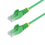 StarTech.com Câble Ethernet CAT6 Vert Fin de 50cm, Sans Accroc, 100W PoE, UTP, LSZH, Fil de Cuivre Pur 28AWG, Cordon Patch Réseau RJ45 avec Serre-Câble, Contrôlé Fluke