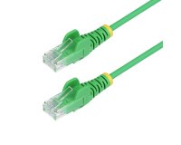 StarTech.com Câble Ethernet CAT6 Vert Fin de 1,5m, Sans Accroc, 100W PoE, UTP, LSZH, Fil de Cuivre Pur 28AWG, Cordon Patch Réseau RJ45 avec Serre-Câble, Contrôlé Fluke
