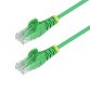 StarTech.com Câble Ethernet CAT6 Vert Fin de 2m, Sans Accroc, 100W PoE, UTP, LSZH, Fil de Cuivre Pur 28AWG, Cordon Patch Réseau RJ45 avec Serre-Câble, Contrôlé Fluke