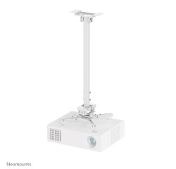 Neomounts CL25-550WH1 Soporte de techo para proyector - alt. 74,5-114,5 cm - fácil montaje - movimiento completo