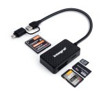 Integral INCRMULTI3.2ACR lecteur de carte mémoire USB 3.2 Gen 1 (3.1 Gen 1) Type-A/Type-C Noir