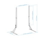 TooQ Soporte de mesa para pantallas 23”-75”