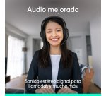 Logitech Auriculares con Cable H390 para PC/Portátil, Auriculares Estéreo con Micrófono con Supresión de Ruido, USB-C, Controles en línea, funciona con Chromebook