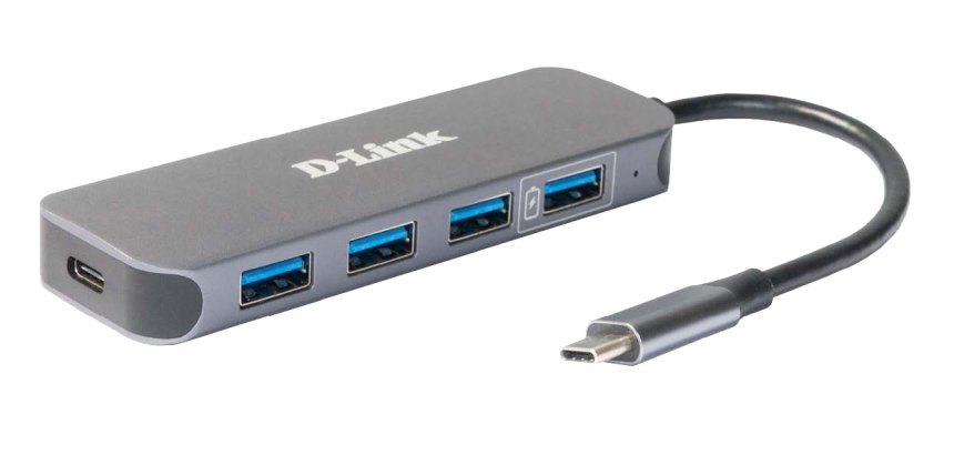 D-Link DUB-2340 hub de interfaz USB Tipo C 5000 Mbit/s Gris