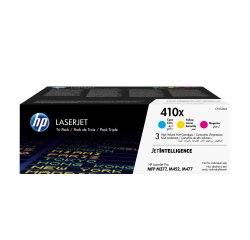 HP Confezione da 3 cartucce toner ciano/magenta/giallo originale ad alta capacità LaserJet 410X