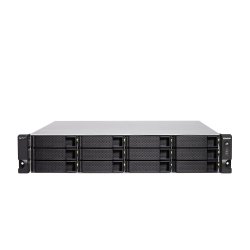 QNAP TS-H1886XU-RP-R2 NAS Rack (3 U) Intel® Xeon® D D-1622 32 Go DDR4 0 To QuTS hero Noir, Gris